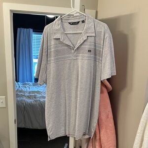 Travis Mathew Light Gray Polo Shirt